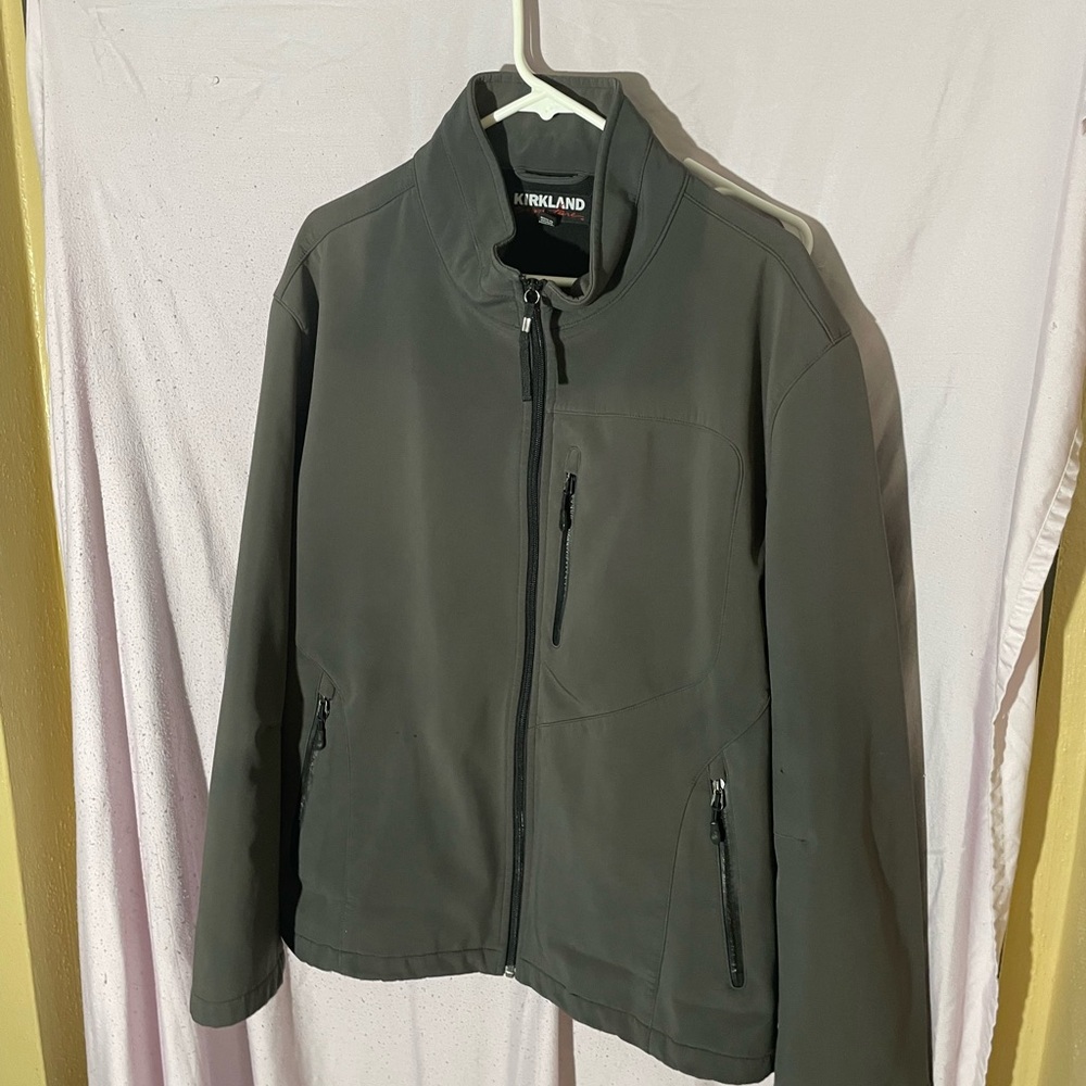 Kirkland Signature Men's Dark Gray Windbreaker
